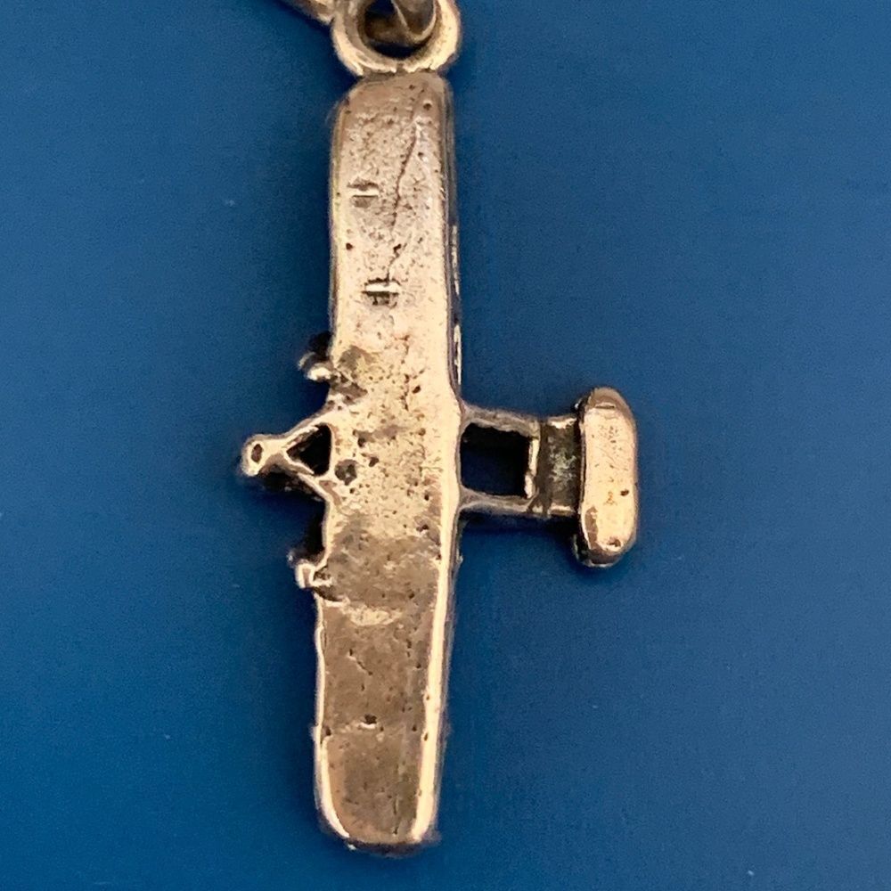 .925 Glider Plane Sterling Silver Jewelry Charm #travel #pilot #adventure